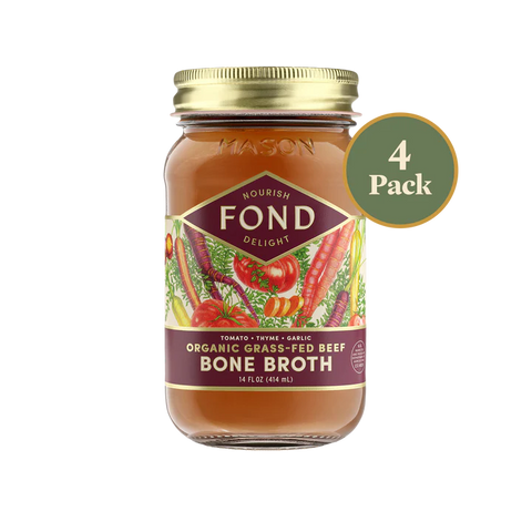 Regenerative Beef Bone Broth - Tomato & Thyme (Firstade) - 4 Jars
